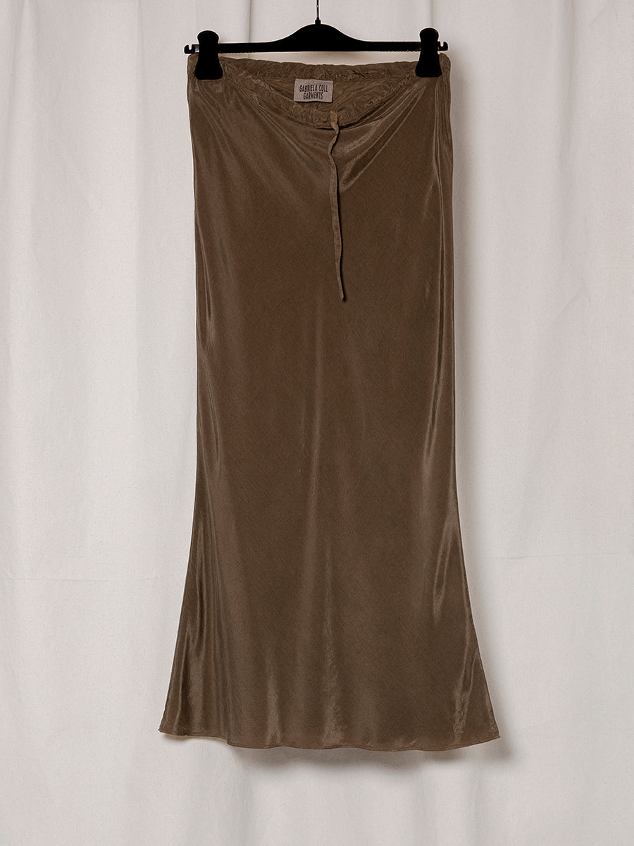 S18 NO.290 CUPRO BIAS CUT SKIRT