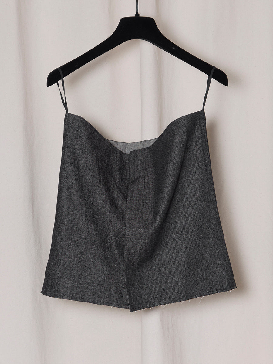 PRE-ORDER S19 NO.225 DENIM SNAP TOP