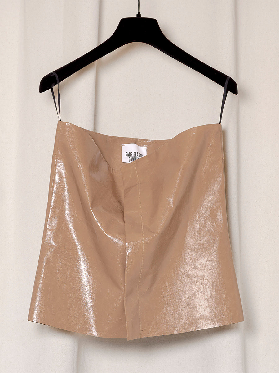S18 NO.225 LEATHER SNAP TOP