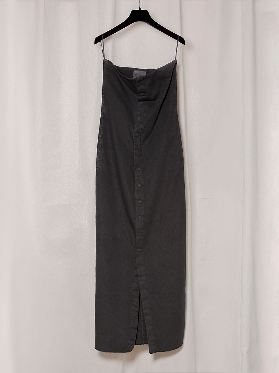 S18 NO.226 THIN CANVAS SNAP DRESS