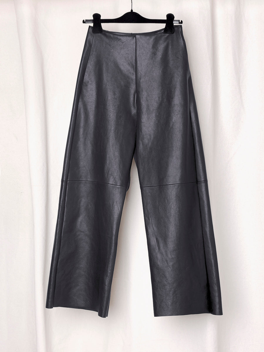 S17 NO.249 LEATHER FULL TROUSERS