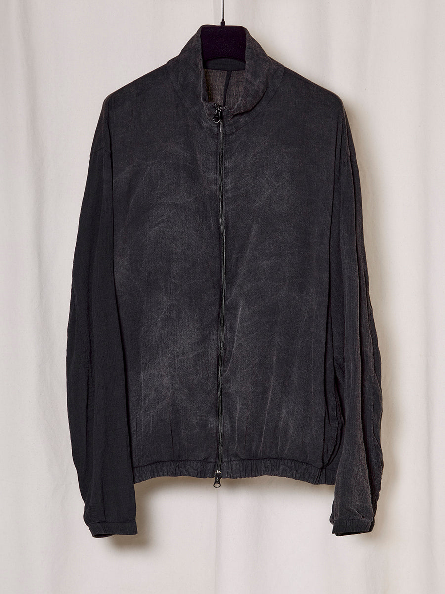 PREORDER S20 NO.261 BLACK STONEWASH COTTON BAMBULA ZIPPER JACKET