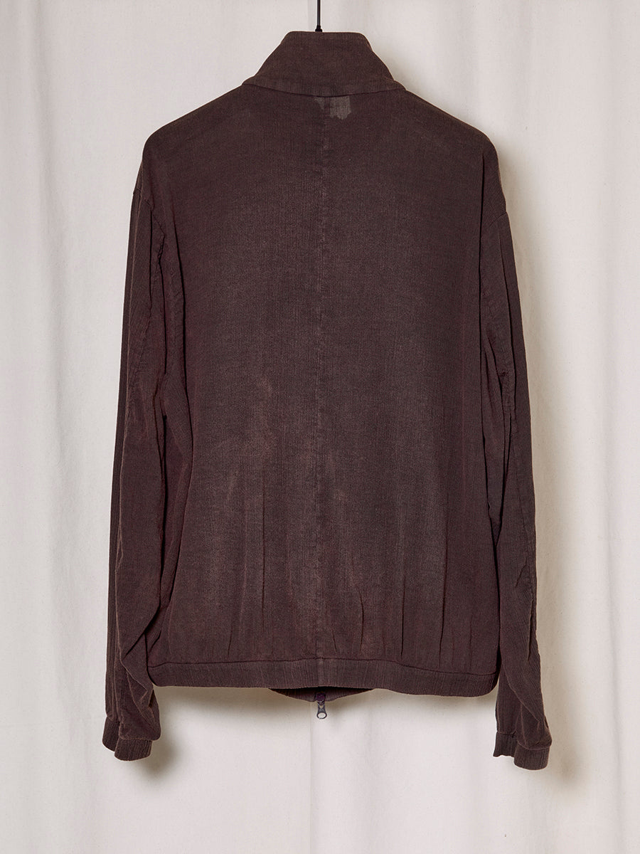 PREORDER S20 NO.261 BROWN STONEWASH COTTON BAMBULA ZIPPER JACKET