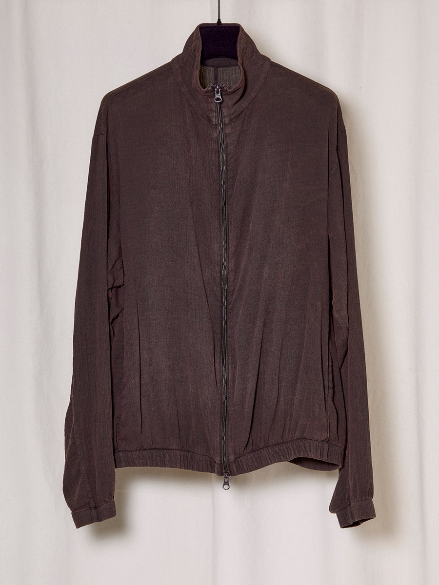 PREORDER S20 NO.261 BROWN STONEWASH COTTON BAMBULA ZIPPER JACKET