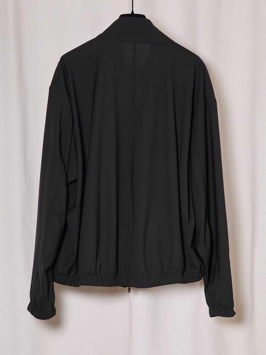 PREORDER S20 NO.261 BLACK FINE WOOL ZIPPER JACKET