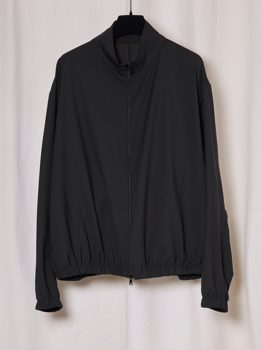 PREORDER S20 NO.261 BLACK FINE WOOL ZIPPER JACKET