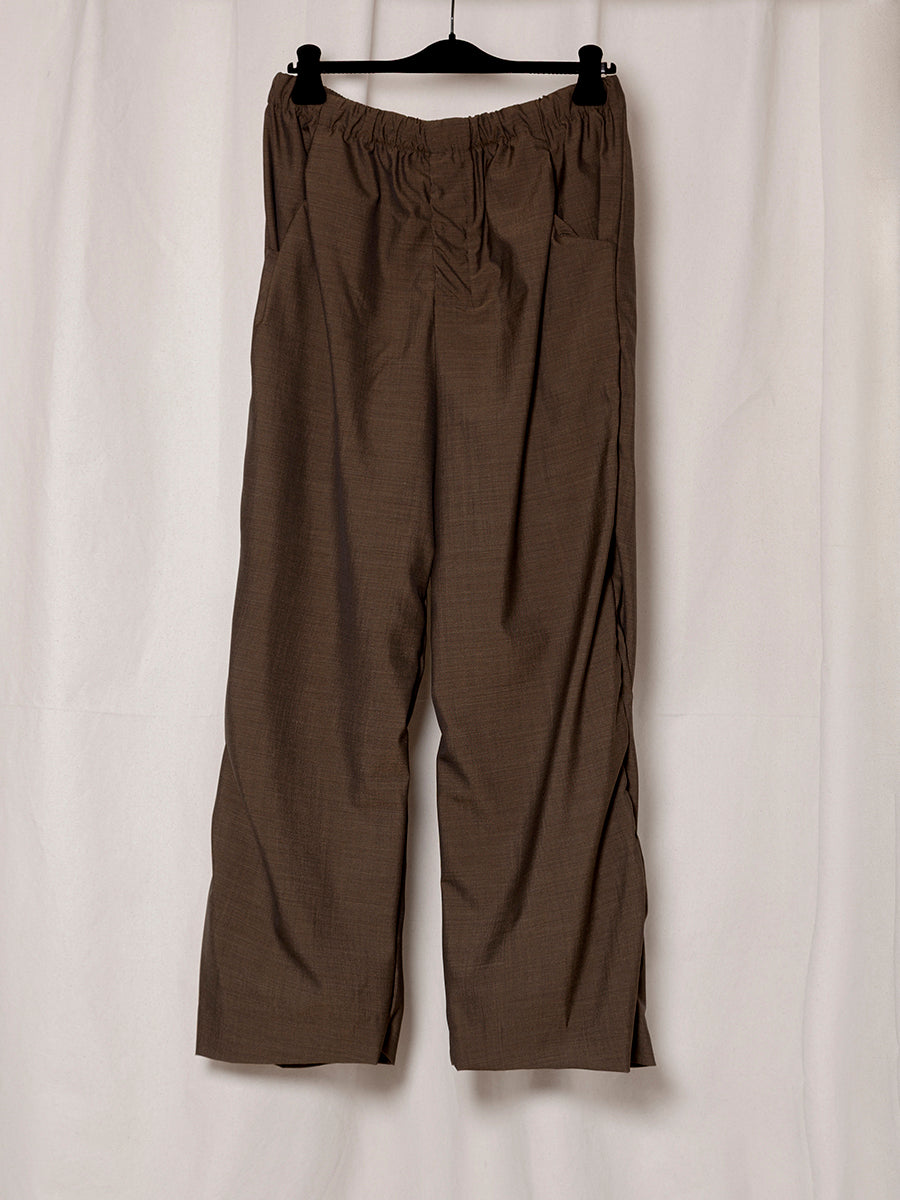 S18 NO.267 SUMMER WOOL DRAPED TROUSERS