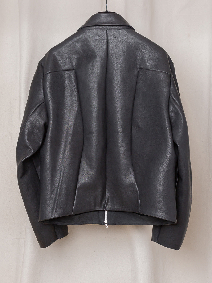 PREORDER S20 NO.285 BLACK LEATHER POCKET JACKET