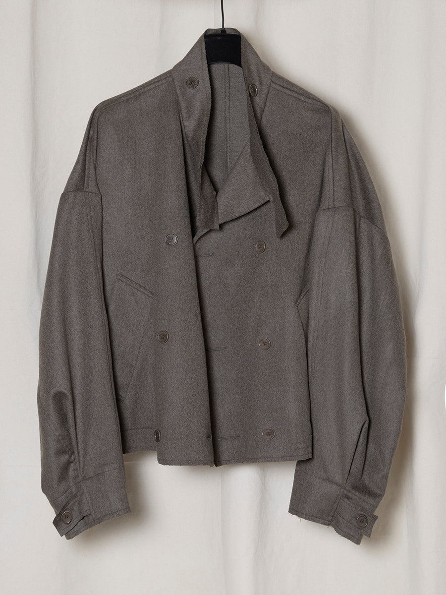 PRE-ORDER S19 NO.286 HEAVY WOOL CROPPED OVERSIZED JACKET