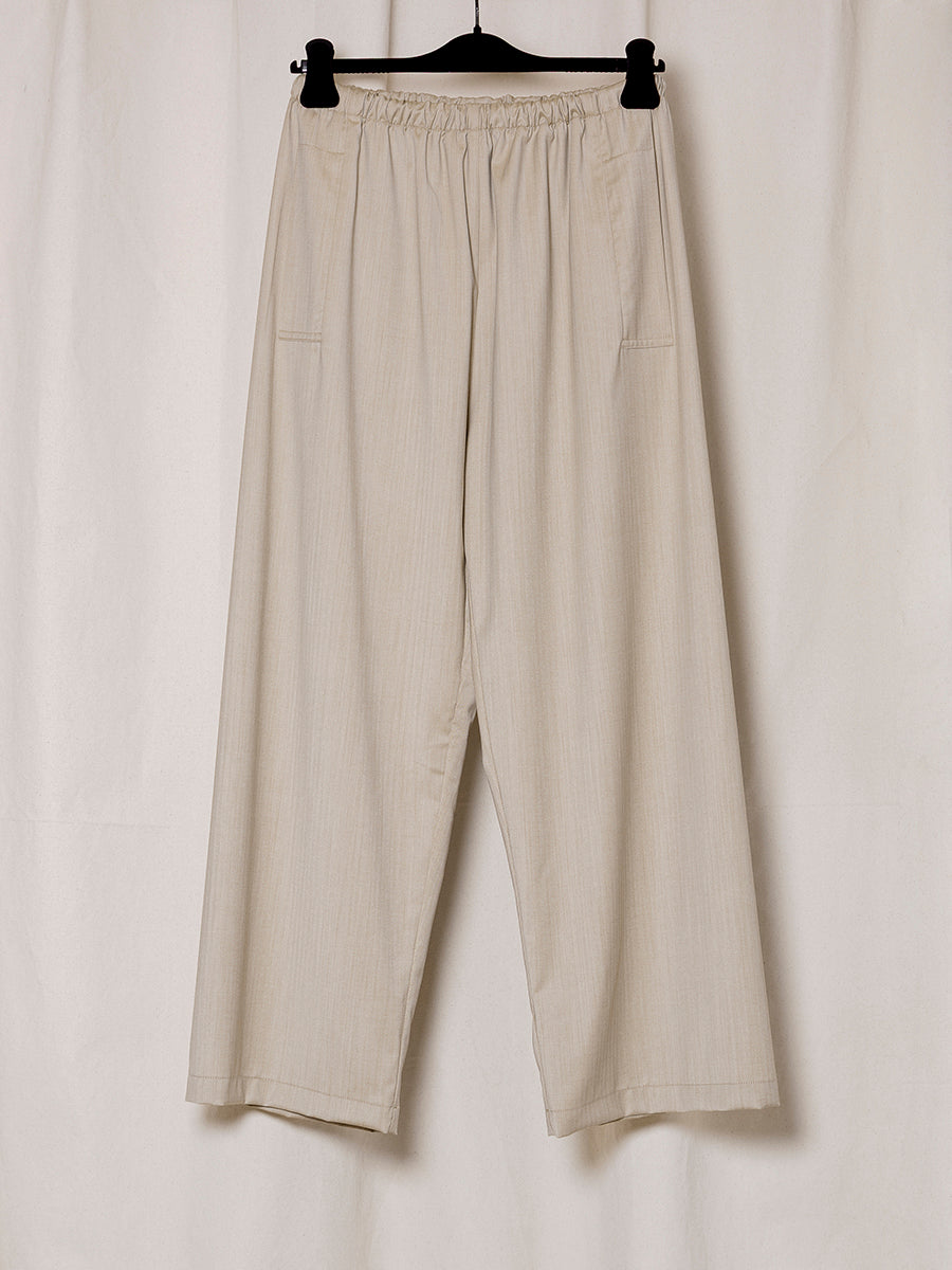 S18 NO.287 SAND HERRINGBONE RAINSYSTEM TROUSERS