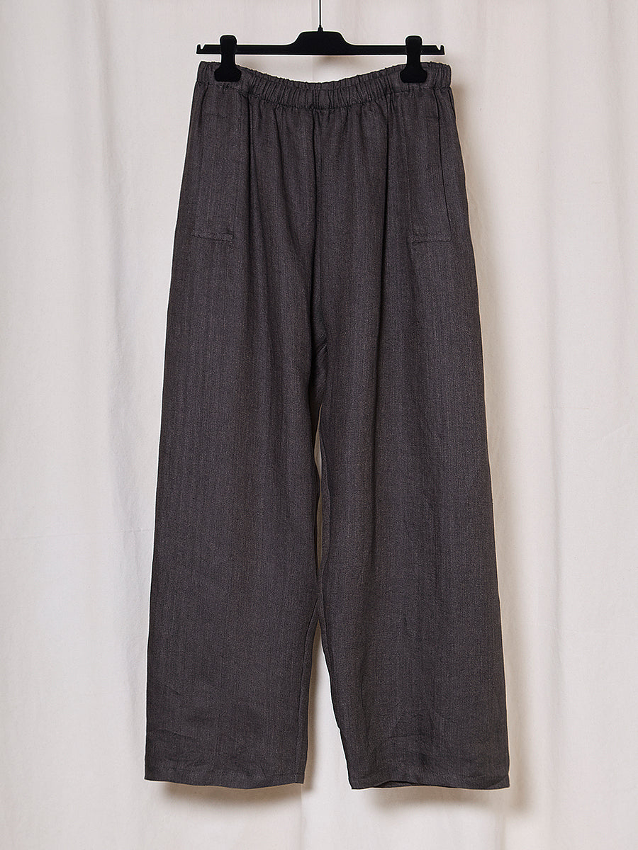 PREORDER S20 NO.287 LINEN FLAP POCKET TROUSERS