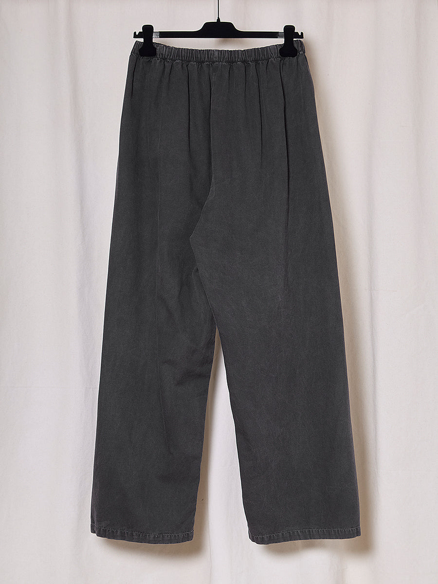 PREORDER S20 NO.287 MUD THIN CANVAS FLAP POCKET TROUSERS