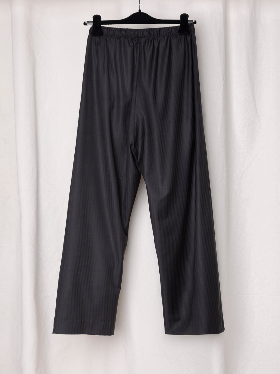 S17 NO.288 FINE WOOL DRAWSTRING TROUSERS