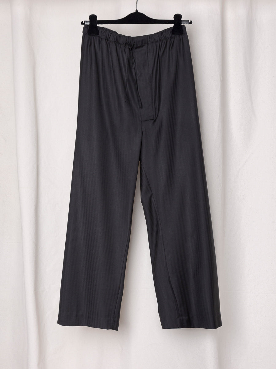 S17 NO.288 FINE WOOL DRAWSTRING TROUSERS
