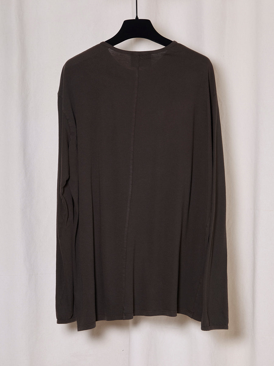 PREORDER S20 NO.300 BROWN ORGANIC COTTON LOOSE T-SHIRT