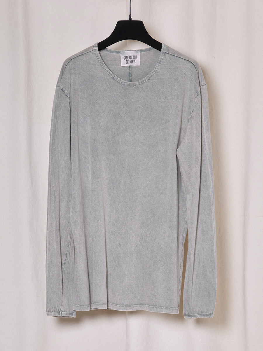 PREORDER S20 NO.300 SAGE STONEWASH ORGANIC COTTON LOOSE T-SHIRT
