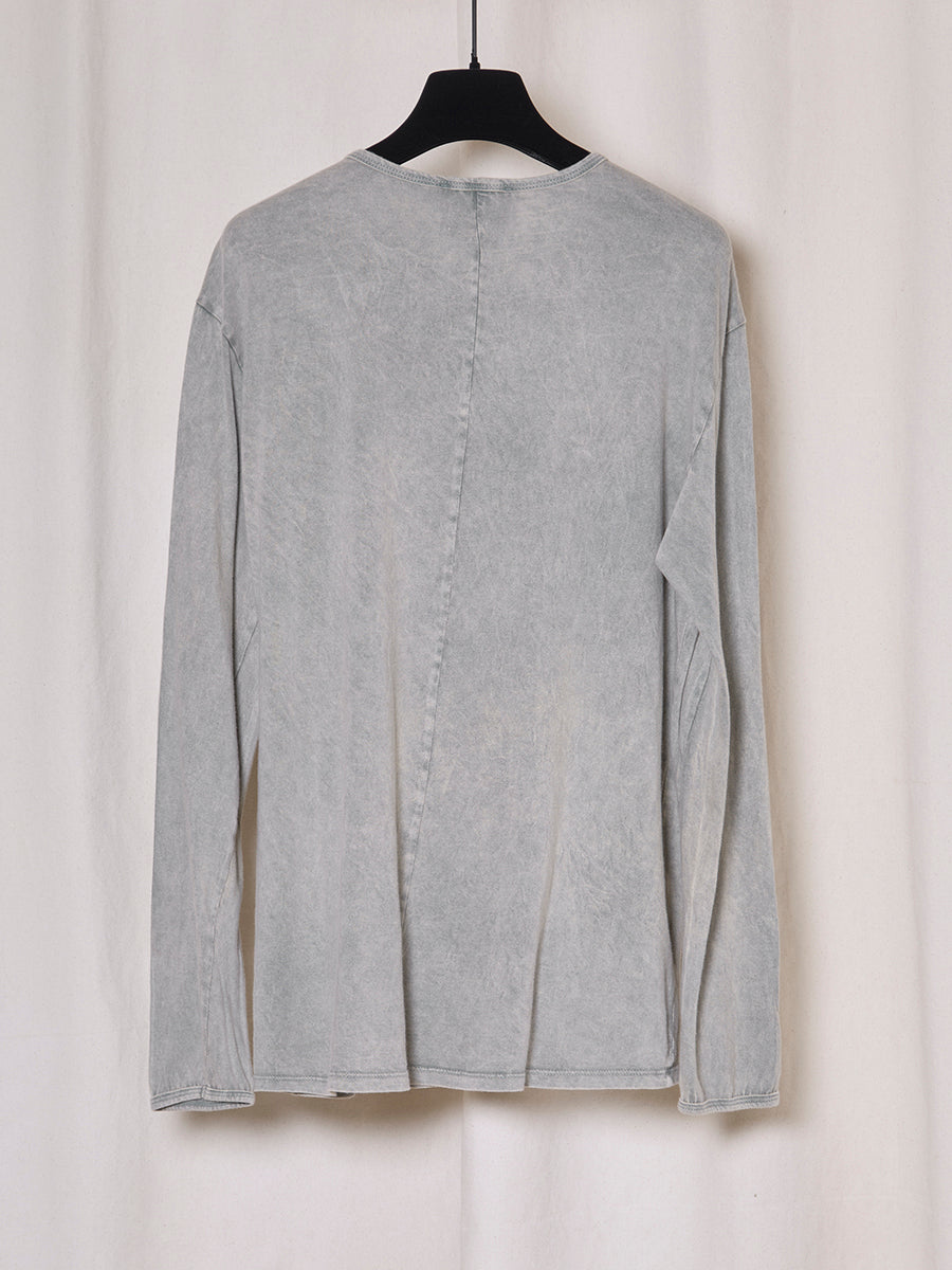 PREORDER S20 NO.300 SAGE STONEWASH ORGANIC COTTON LOOSE T-SHIRT