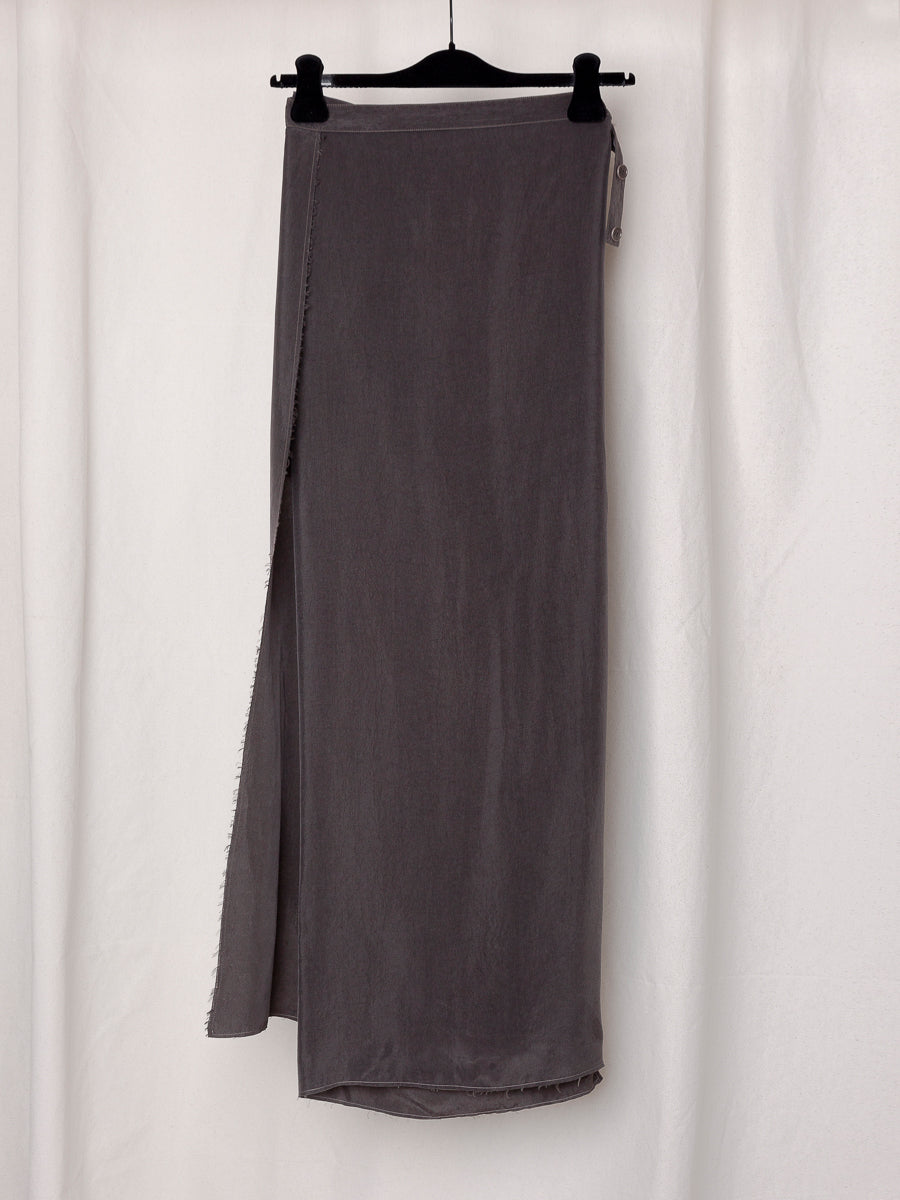 S17 NO.304 CUPRO WRAP SKIRT