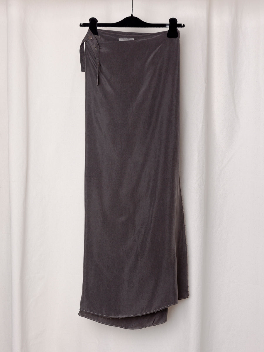 S17 NO.304 CUPRO WRAP SKIRT