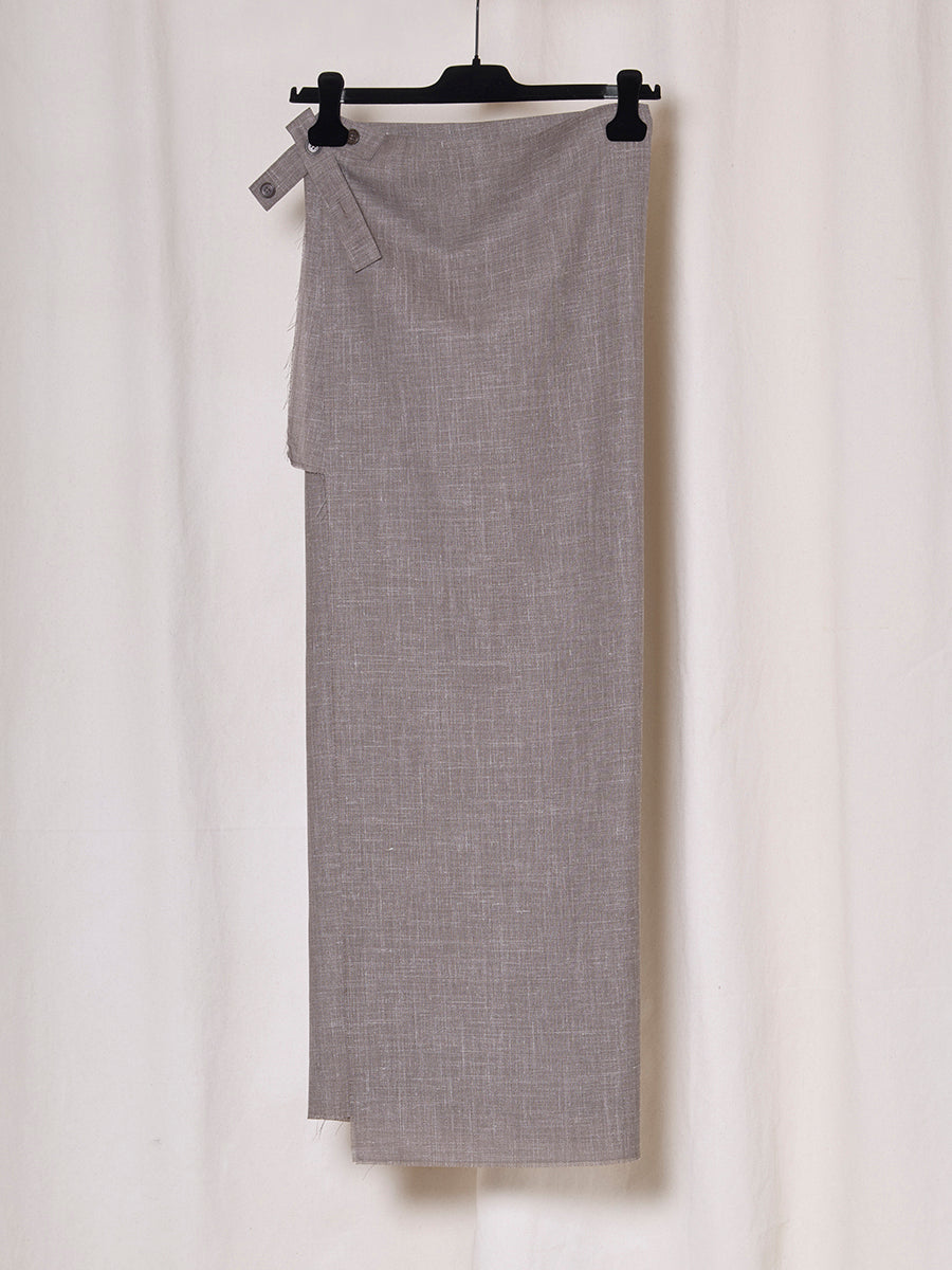 PREORDER S20 NO.304 FINE WOOL WRAP SKIRT