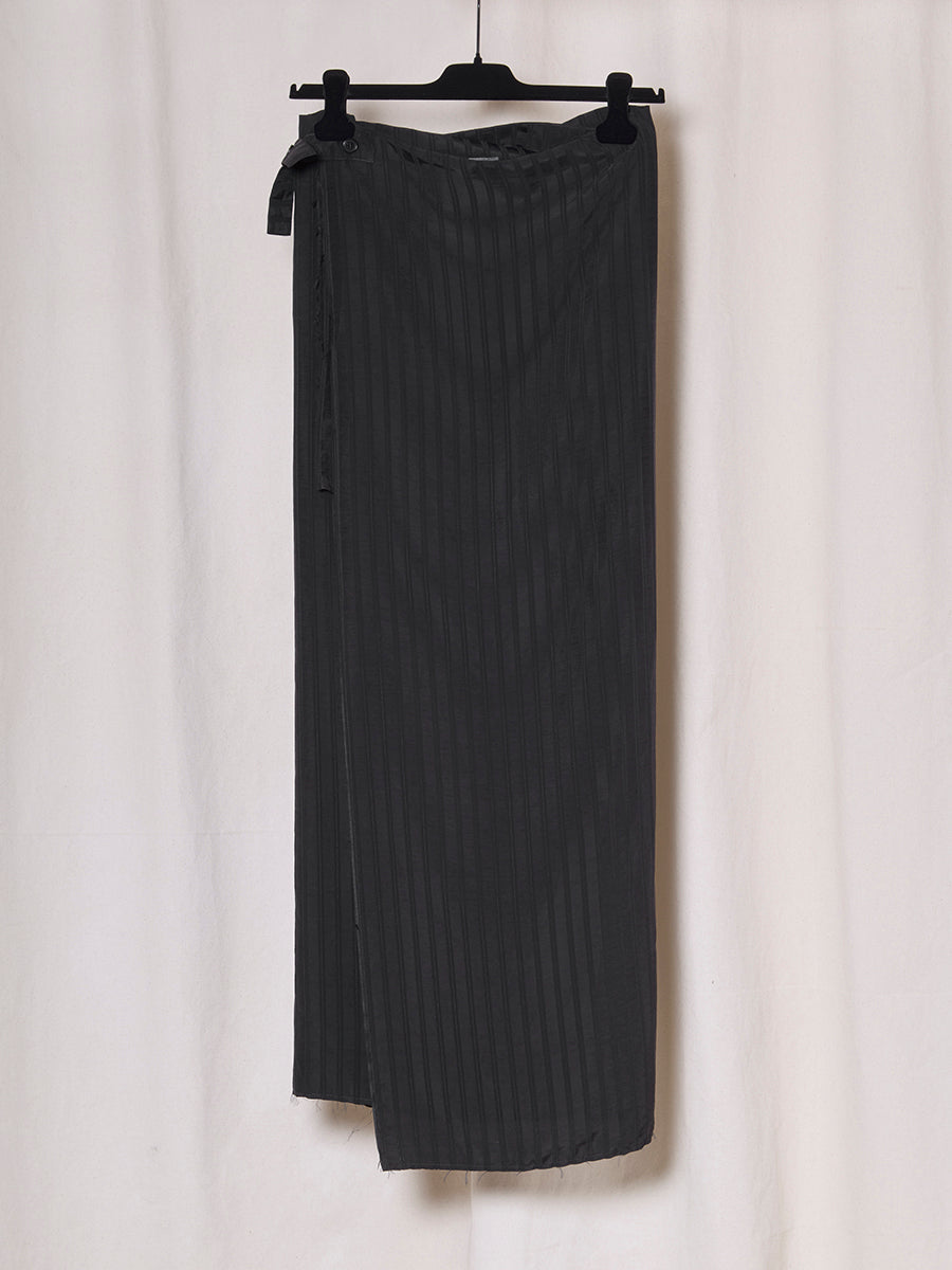 PREORDER S20 NO.304 JACQUARD STRIPE WRAP SKIRT