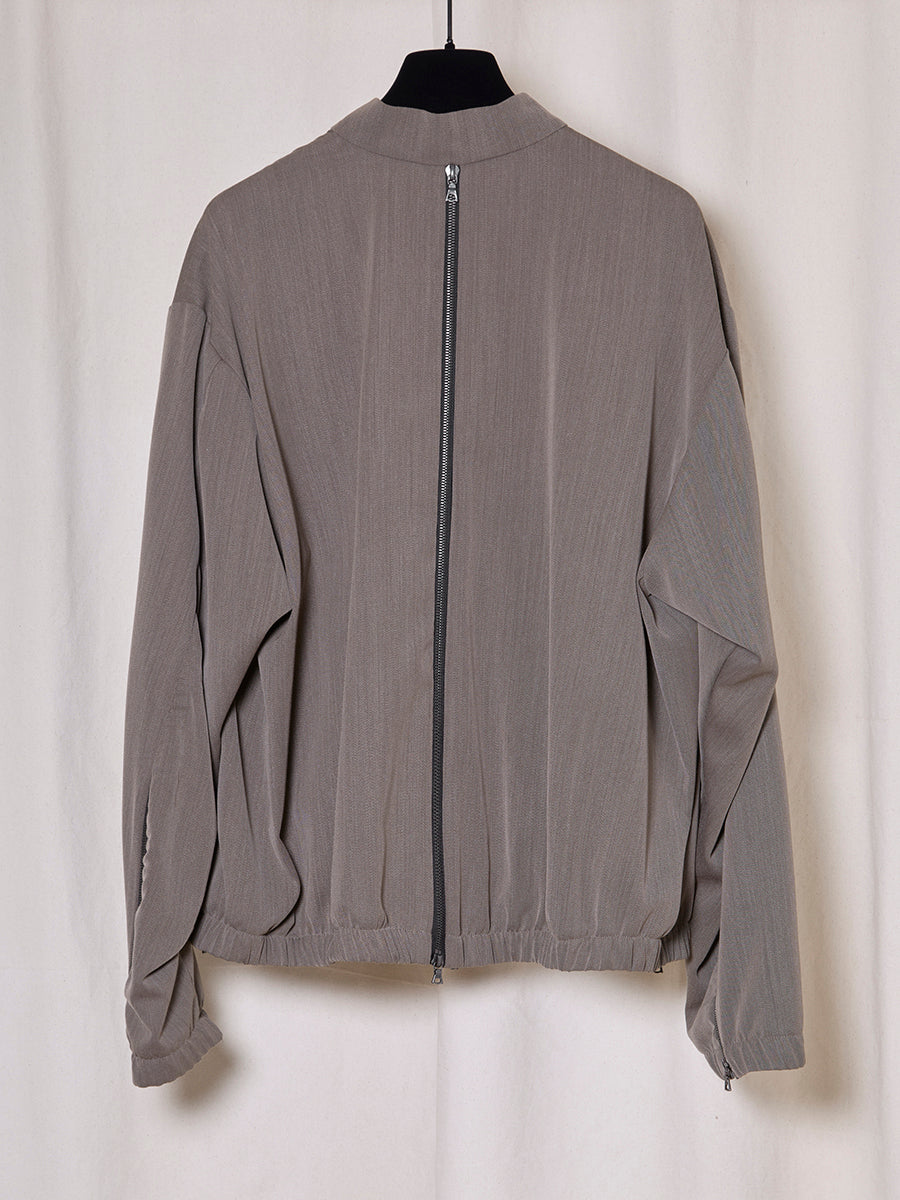 PREORDER S20 NO.306 GRANITE  NYLWOOL SIX ZIPPER JACKET
