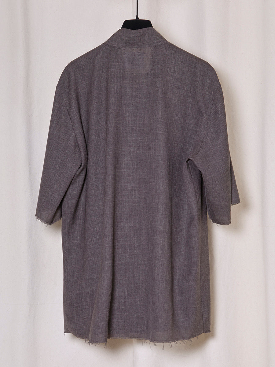 PREORDER S20 NO.307 FINE WOOL DROP COLLAR SHORT SLEEVE SHIRT