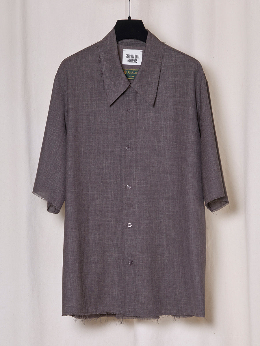 PREORDER S20 NO.307 FINE WOOL DROP COLLAR SHORT SLEEVE SHIRT
