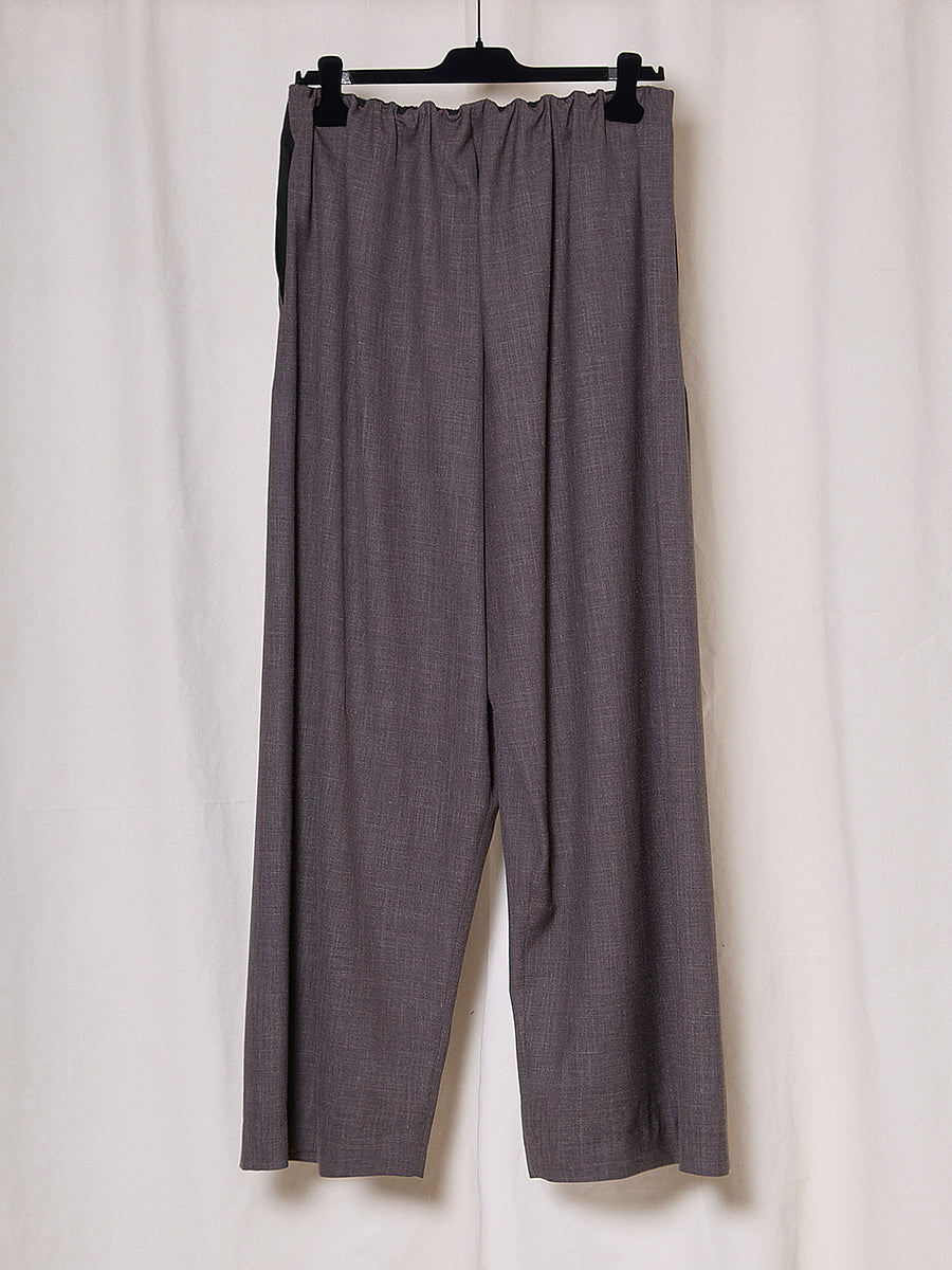 PREORDER S20 NO.310 FINE WOOL CROSSED TROUSERS
