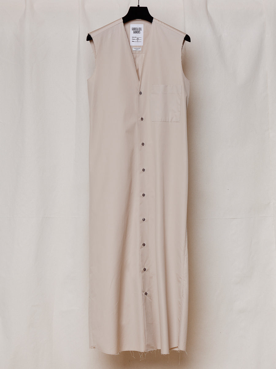 ARCHIVE NO.90 POPLIN SLEEVELESS DRESS