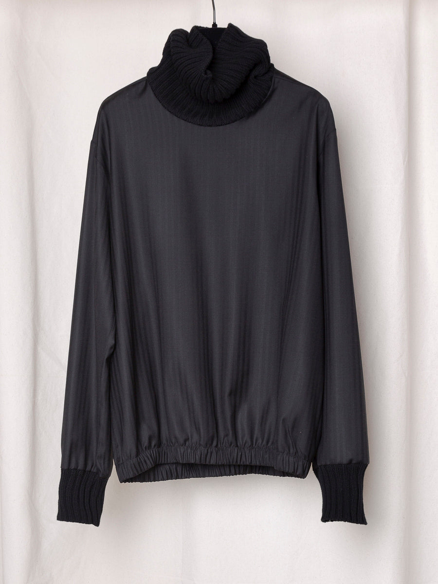 S17 NO.325 FINE WOOL RIB PULLOVER