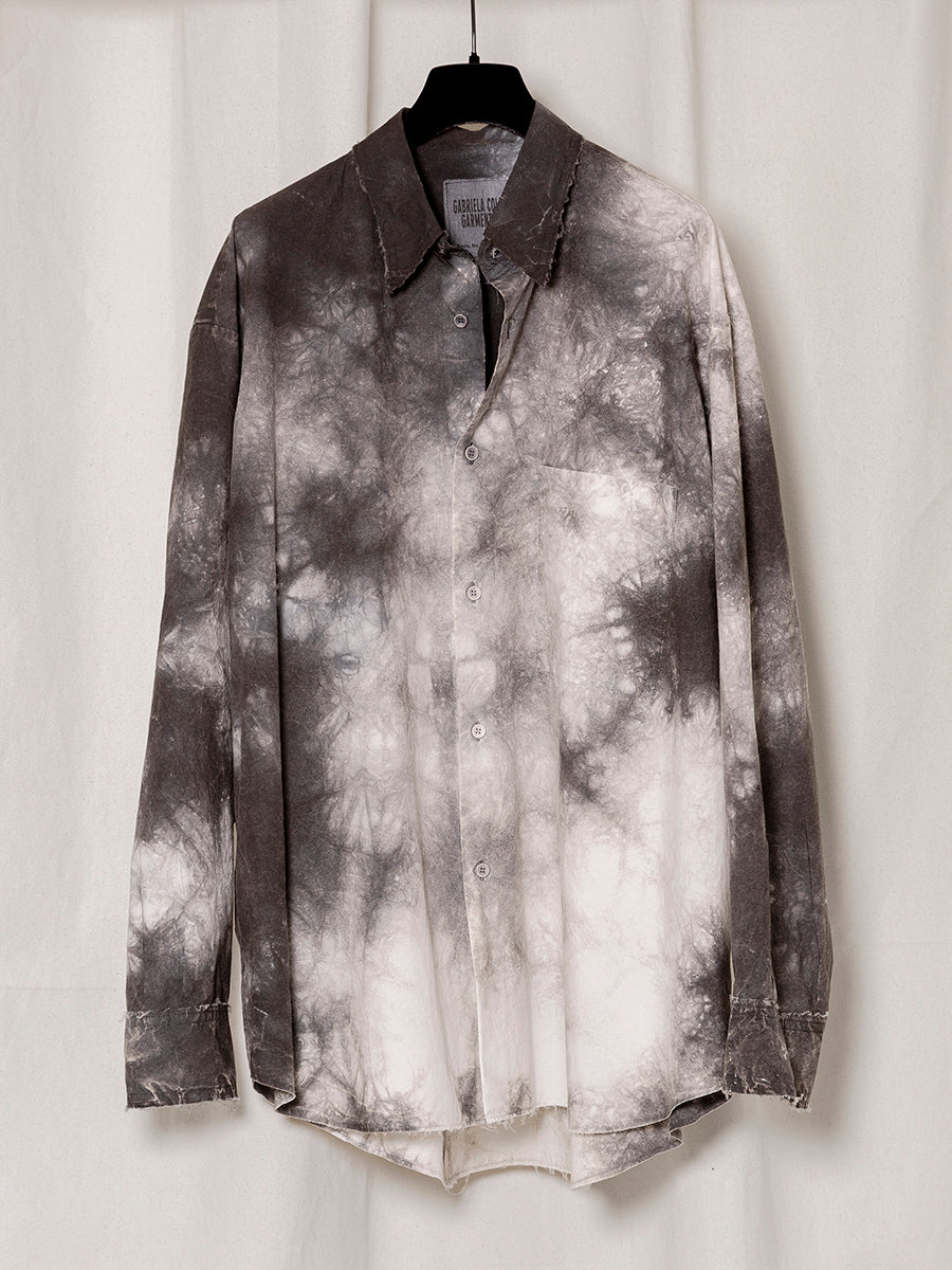 S18 NO.328 WHITE/BLACK POPLIN OVERSIZED SHIRT