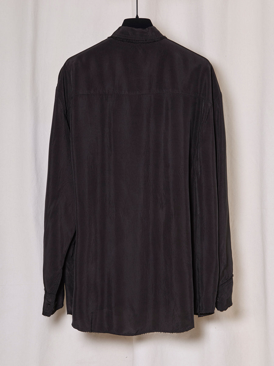 PREORDER S20 NO.328 BLACK CUPRO OVERSIZED SHIRT