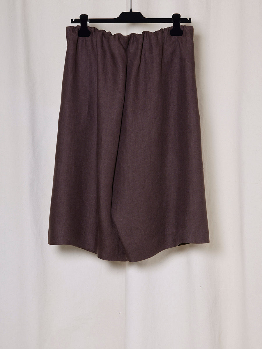 PREORDER S20 NO.342 LINEN CROSSED SHORT TROUSERS