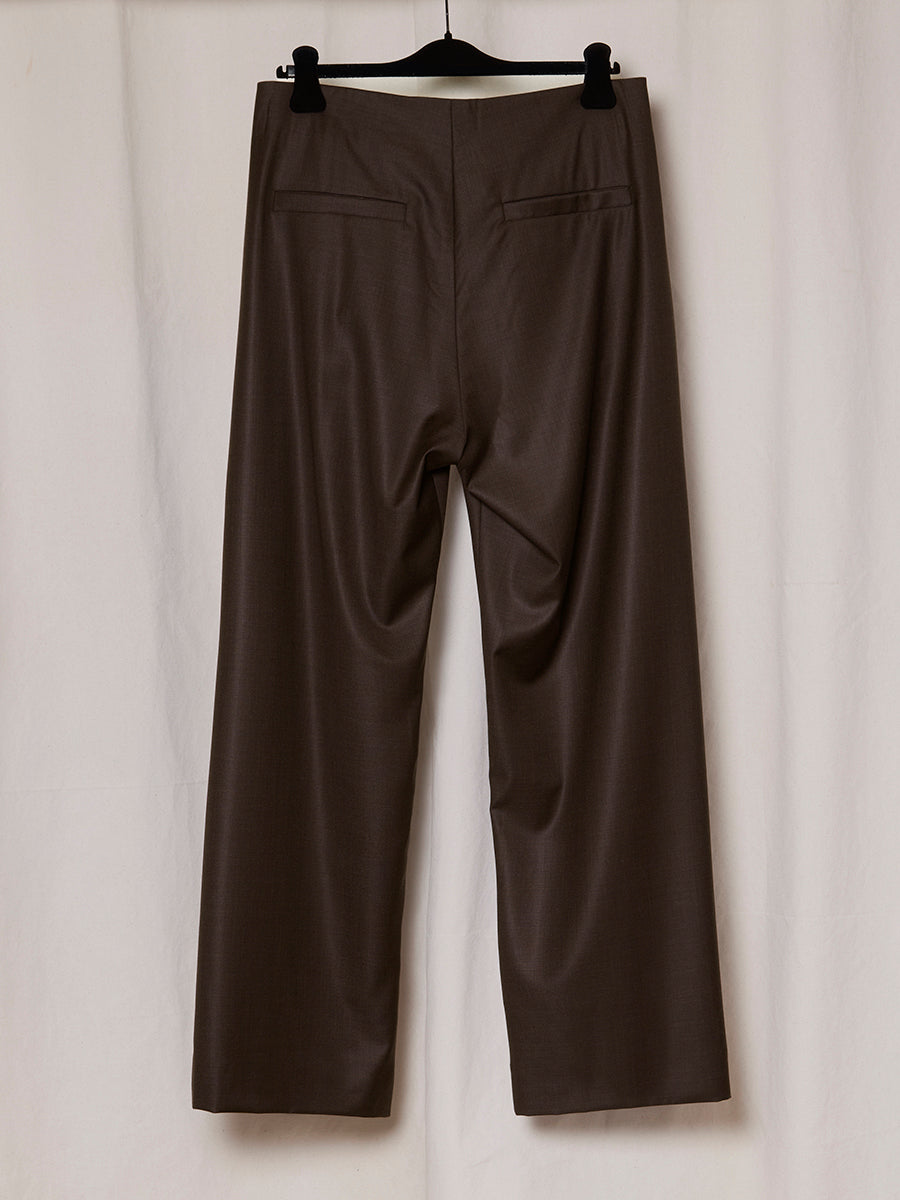 PRE-ORDER S19 NO.343 FINE WOOL PLEATED TROUSERS