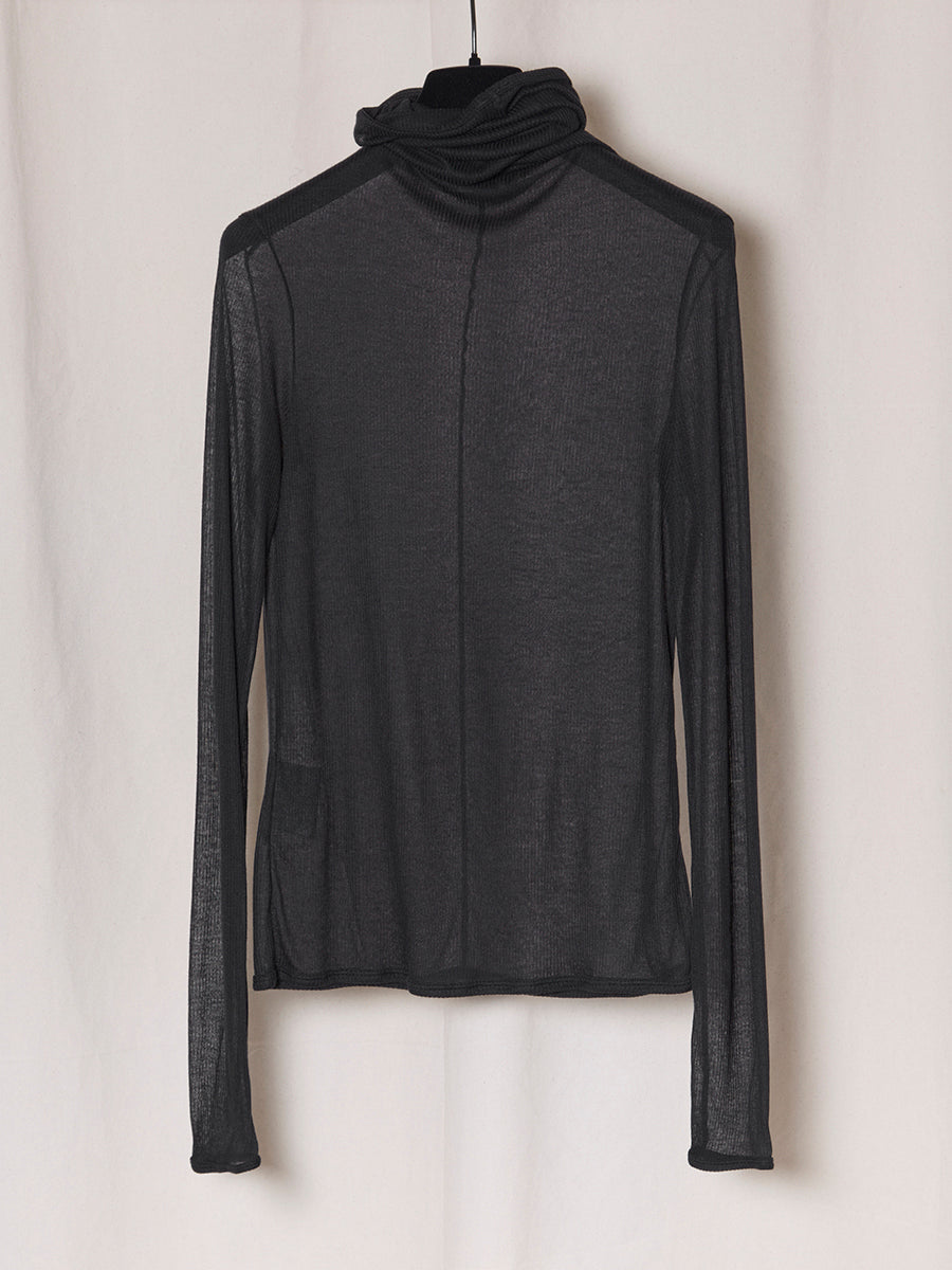 PRE-ORDER S19 NO.345 RIB JERSEY HIGH NECK TOP