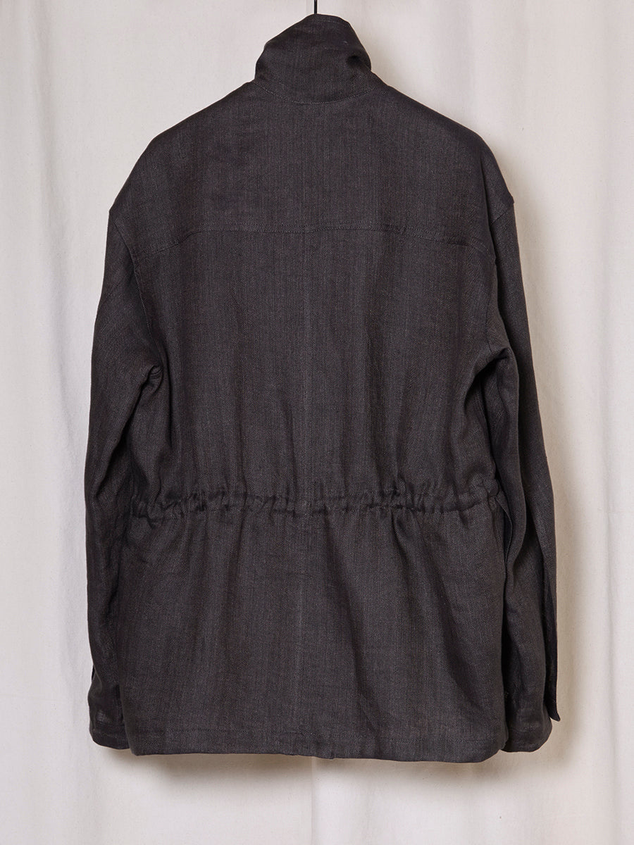 PREORDER S20 NO.356 LINEN GATHERED JACKET