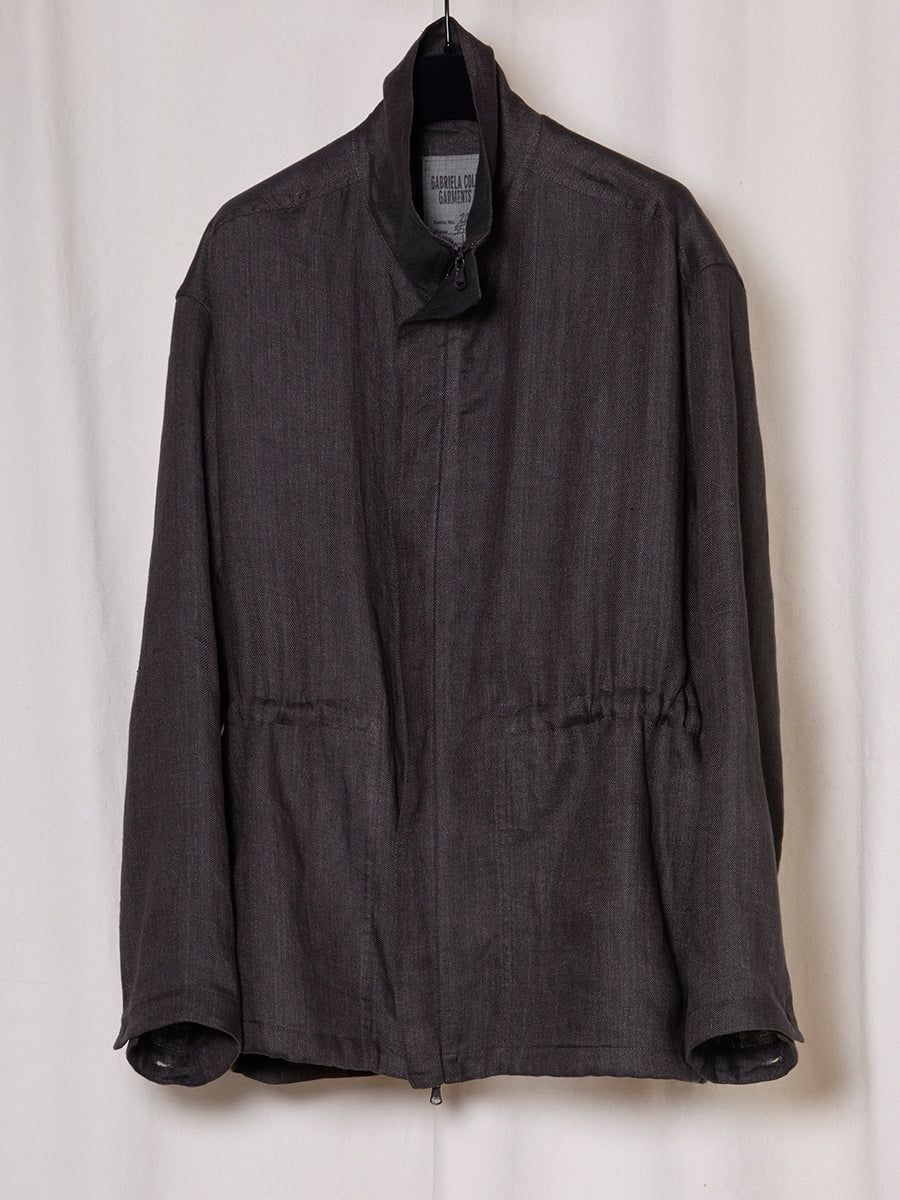 PREORDER S20 NO.356 LINEN GATHERED JACKET