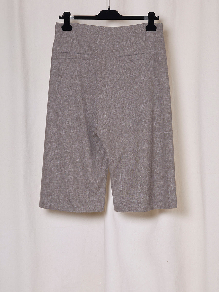 PREORDER S20 NO.355 FINE WOOL PLEATED SHORT TROUSERS