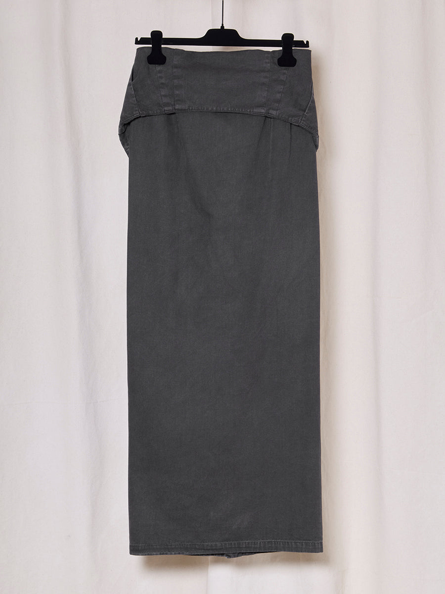 PREORDER S20 NO.357 THIN CANVAS FOLD POCKET SKIRT
