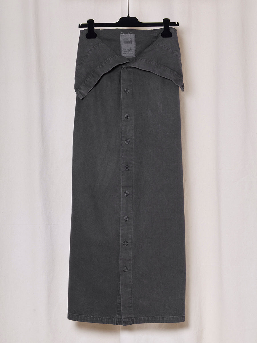PREORDER S20 NO.357 THIN CANVAS FOLD POCKET SKIRT