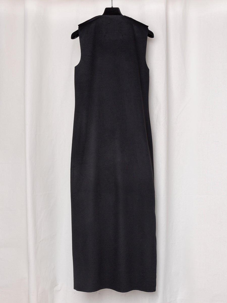S17 NO.61 HEAVY WOOL V-NECK DRESS