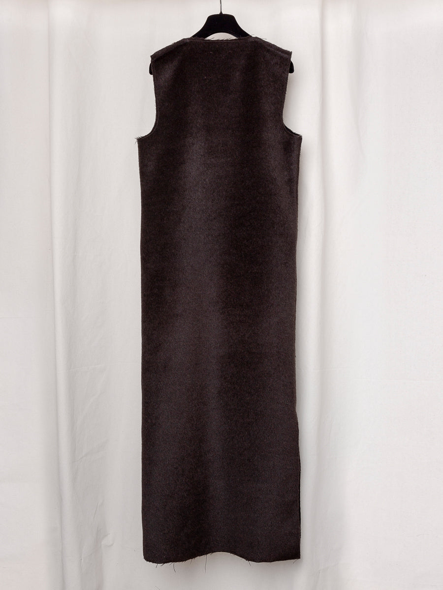 S17 NO.61 SURY ALPACA WOOL V-NECK DRESS