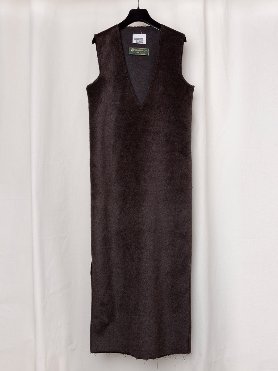 S17 NO.61 SURY ALPACA WOOL V-NECK DRESS