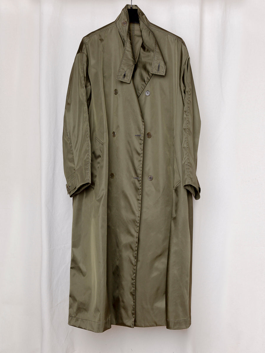 ジャケット・アウター Gabriela Coll Garments OVERSIZED COAT Gabriela Coll Garments Waxed Cropped Oversized Coat - Blue