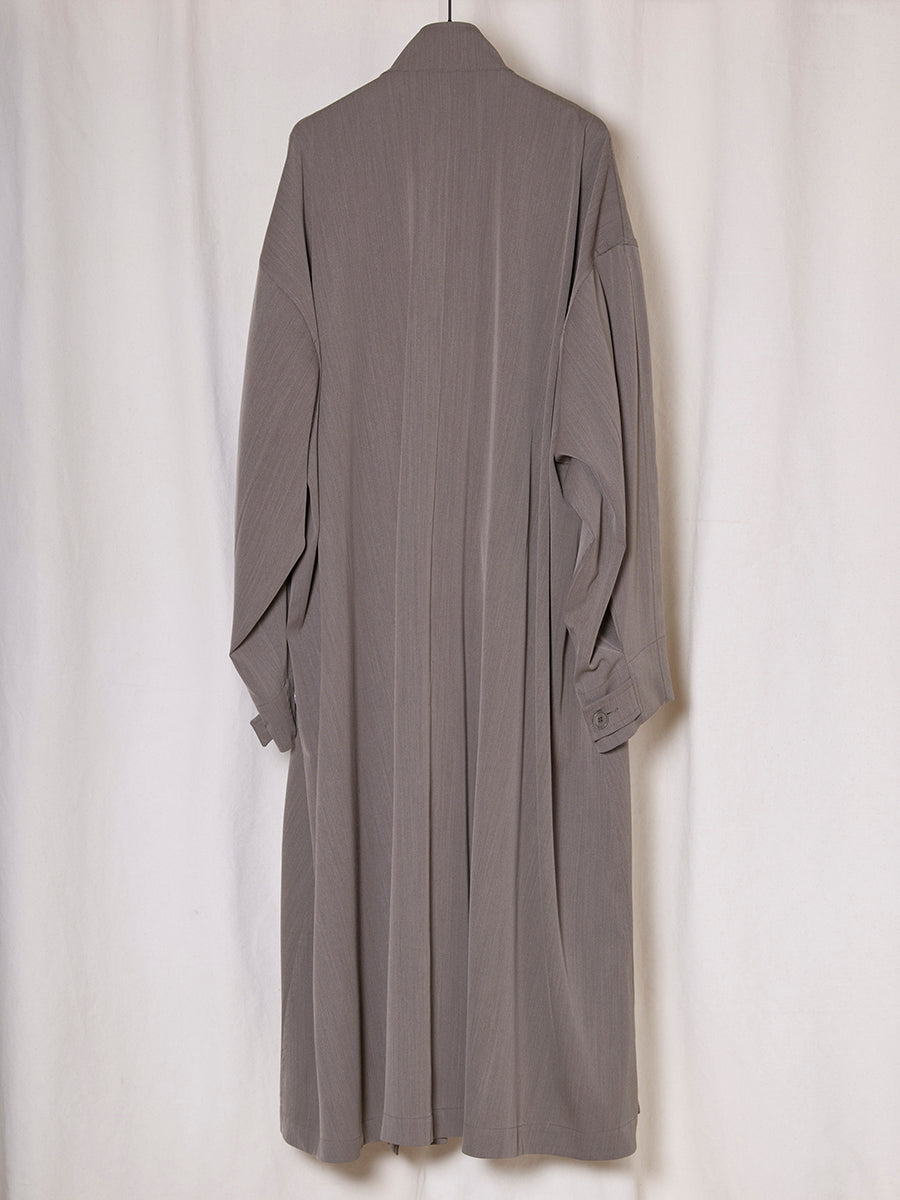PREORDER S20 NO.65 GRANITE NYLWOOL OVERSIZED COAT