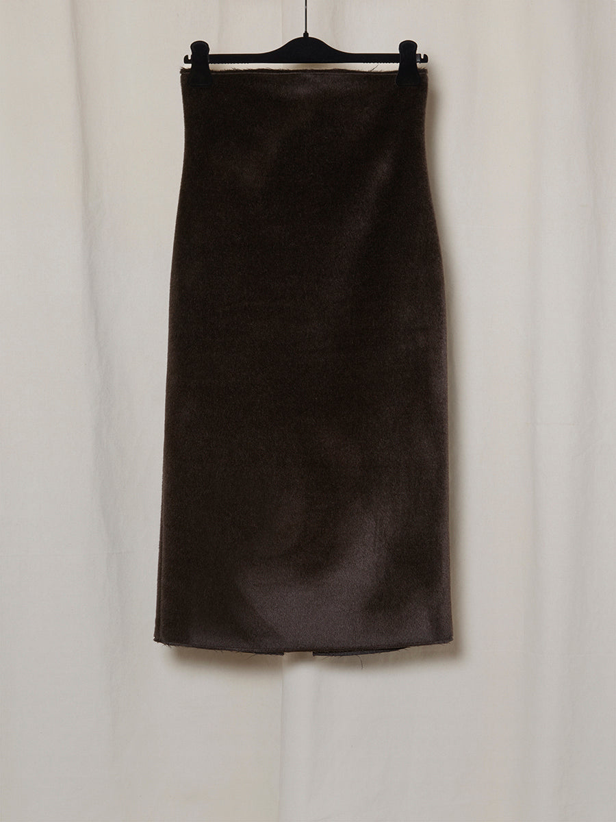 PRE-ORDER S19 NO.69 SURI ALPACA HIGH WAIST SKIRT
