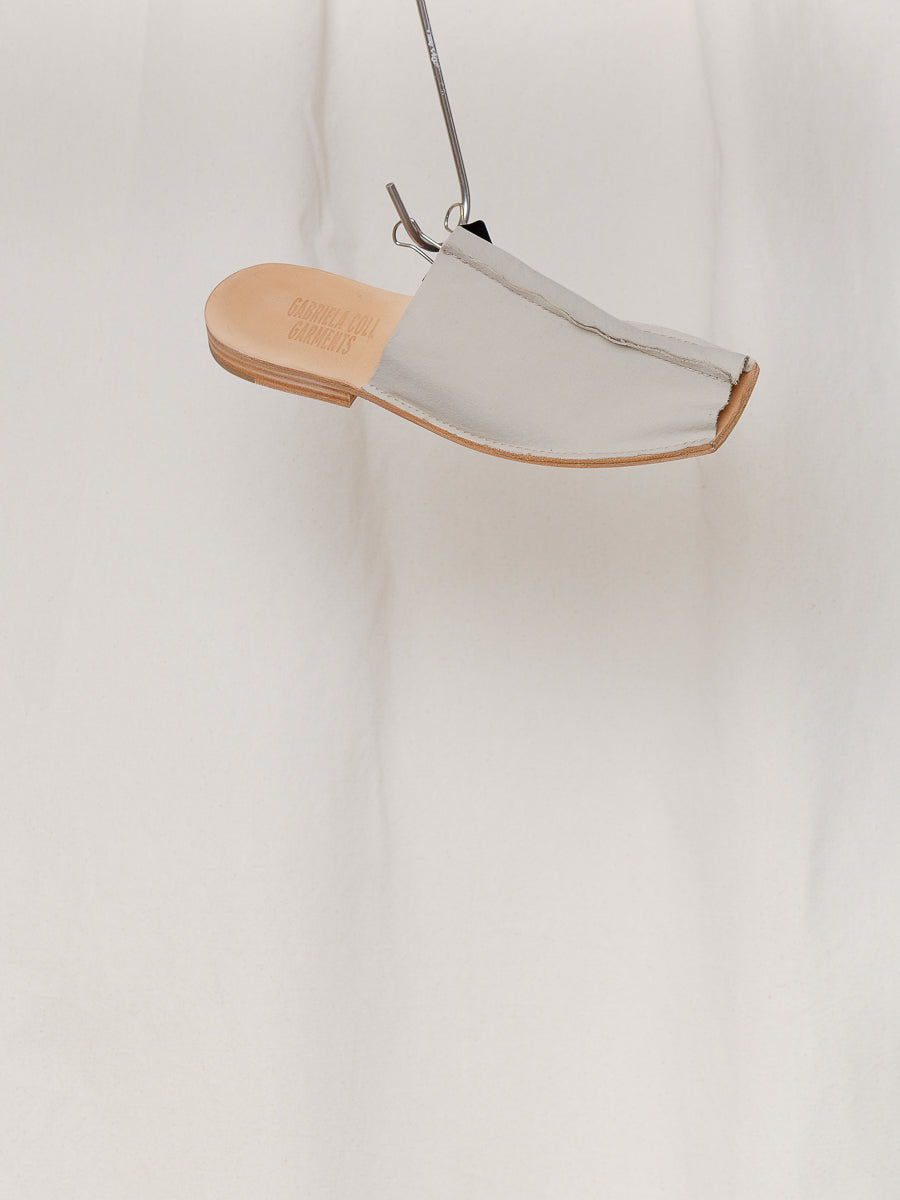 S18 NO.7 FABRIC OPEN TOE BABOUCHE