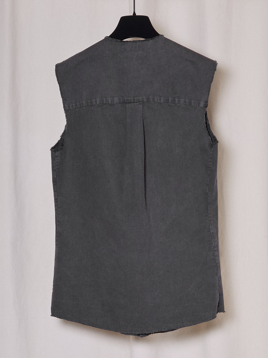 PREORDER S20 NO.74 THIN CANVAS SLEEVELESS SHIRT
