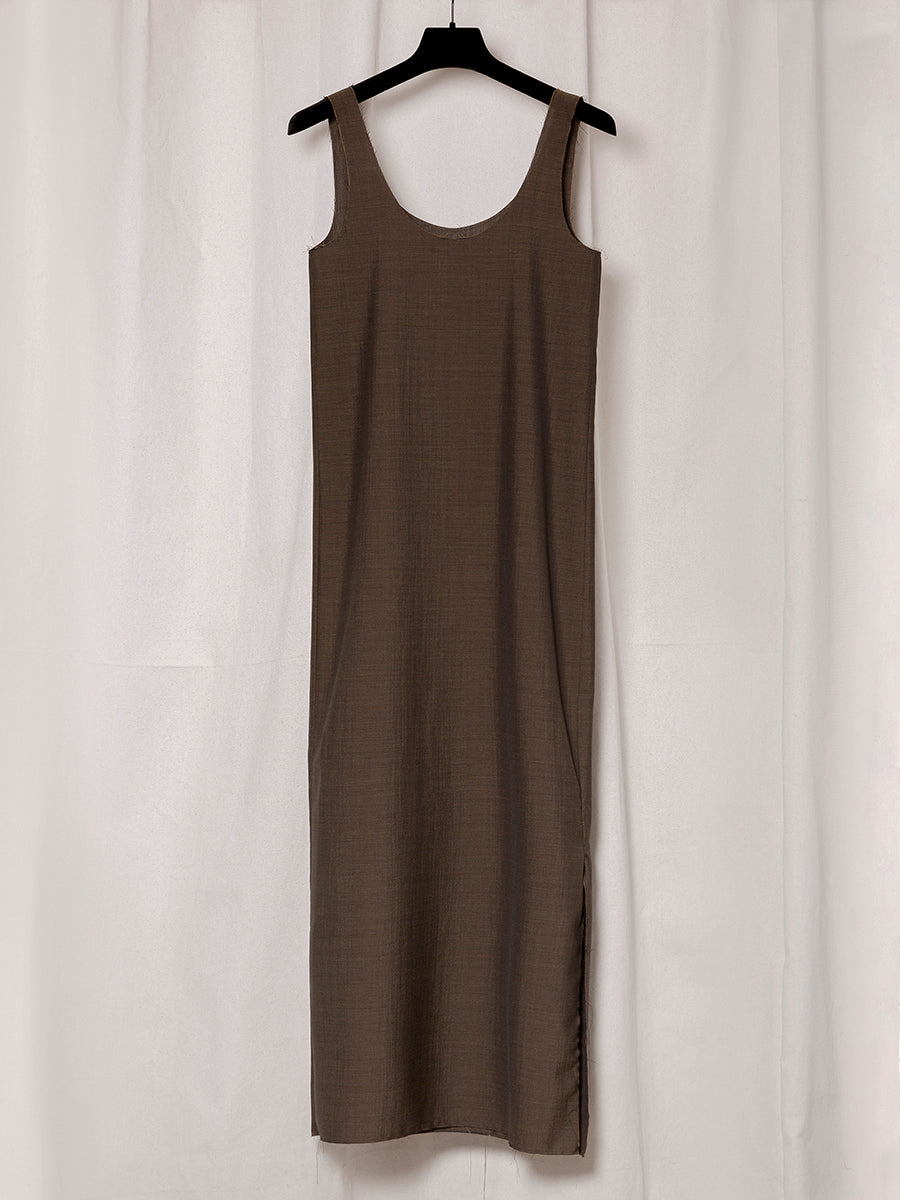S18 NO.100 SUMMER WOOL SLIP DRESS